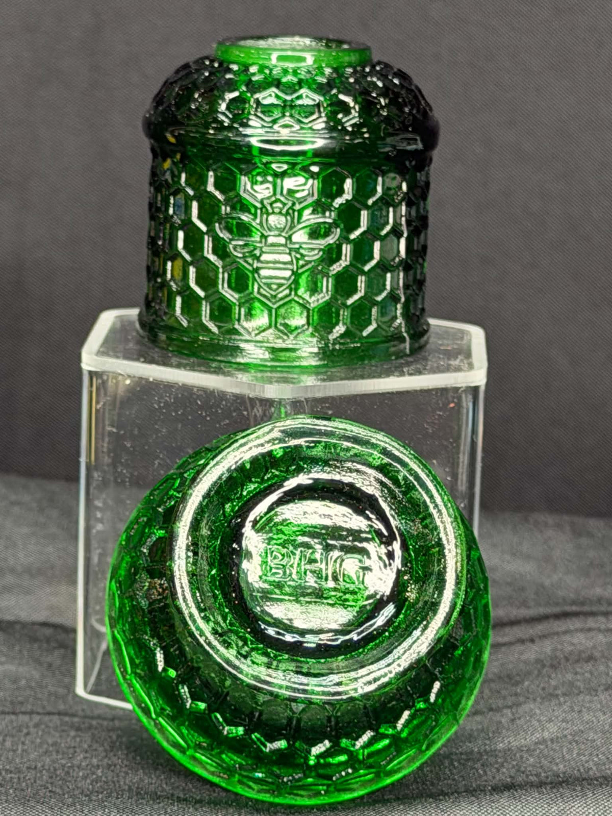 BHG Honeycomb Fairy Lamp Emerald