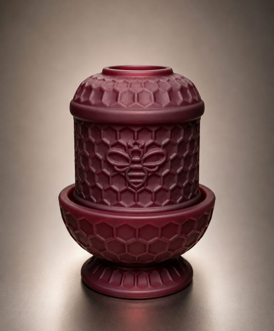 BHG Honeycomb fairy lamp Scarlet Mist