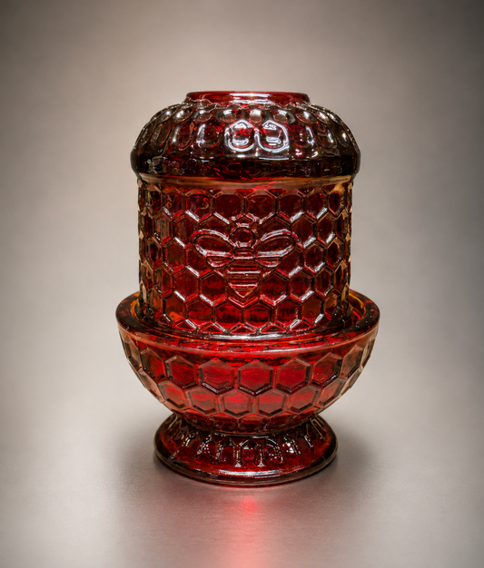 BHG Honeycomb Fairy lamp Scarlet