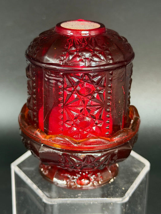 BHG Stars & Bars Fairy Lamp Scarlet