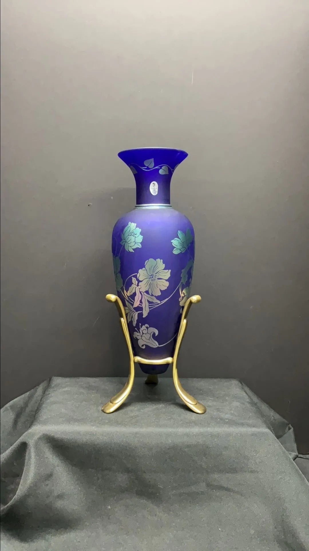 Fenton Signed Favrene centennial Amphora Vase